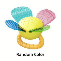 Silicone Flower Rattle Teether Grasping Toy Random Gift