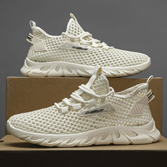 Men's Slip on Sneakers Athletic Shoes with Shoelaces