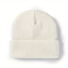 Solid Outdoor Breathable Beanie Hat Warm Knitted Hat Unisex Style Hat