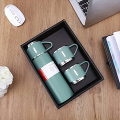 Stainless Steel Insulated Water Bottle, Leakproof, 3-In-1 Design