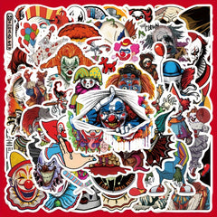 50pcs Clown Series Stickers Laptop Helmet Decorative Stick