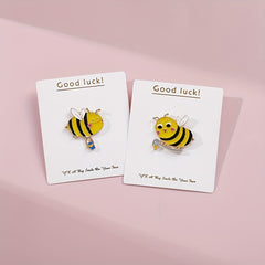 Sweet Little Bee Brooch for Girls - Alloy Pin for Clothes Bags and Accessories