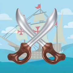 3pcs Coffee Inflatable Toy Pirate Halloween Party Stage Prop