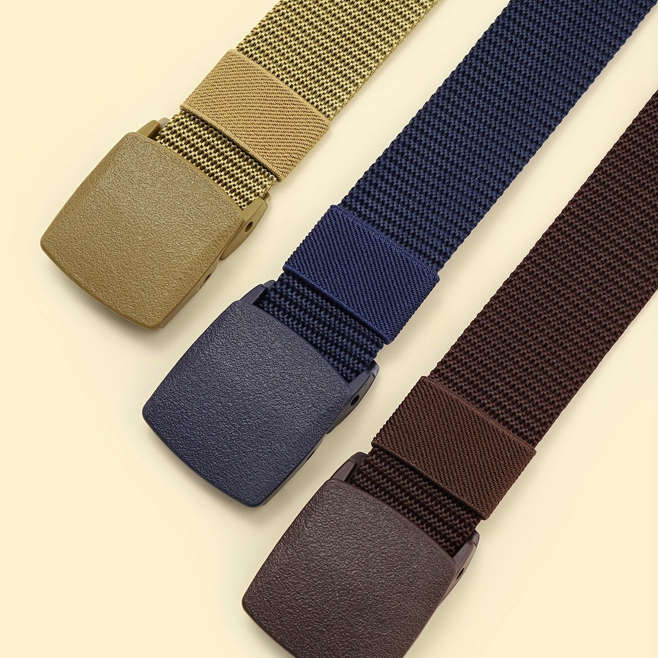 3pcs Nylon Belts Set for Men
