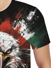 Eagle 3D Print Men's Graphic T-Shirt for Summer