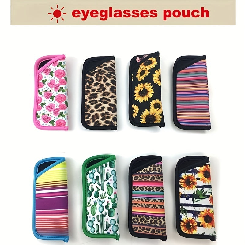 Mini Sunglasses Pouch Pattern Storage Bag Lightweight Travel Accessory