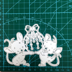 Metal Cutting Dies Stencils for DIY Scrapbook Mouse Christmas Ball Cards