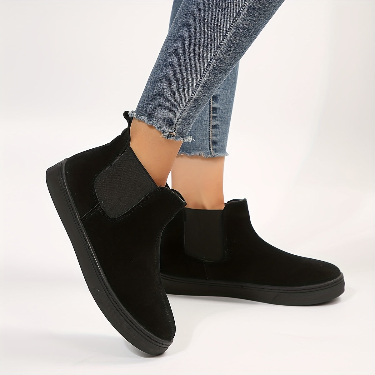 Women's Plush Lined Snow Boots Slip On Comfort Ankle Boots