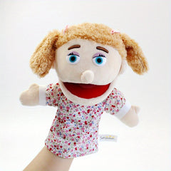 2pcs Happy Family Hand Puppet Plush Toy Rich Characters for Storytelling Fun