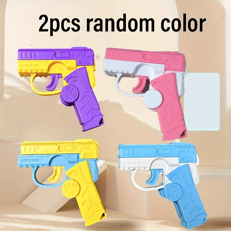 Mini Finger Spinning Toy Bore Gun Fidget Spinner Dual Function Toy