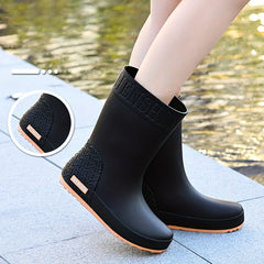 Stylish Waterproof High Tube Rain Boots Non-slip Outdoor Rain Boots