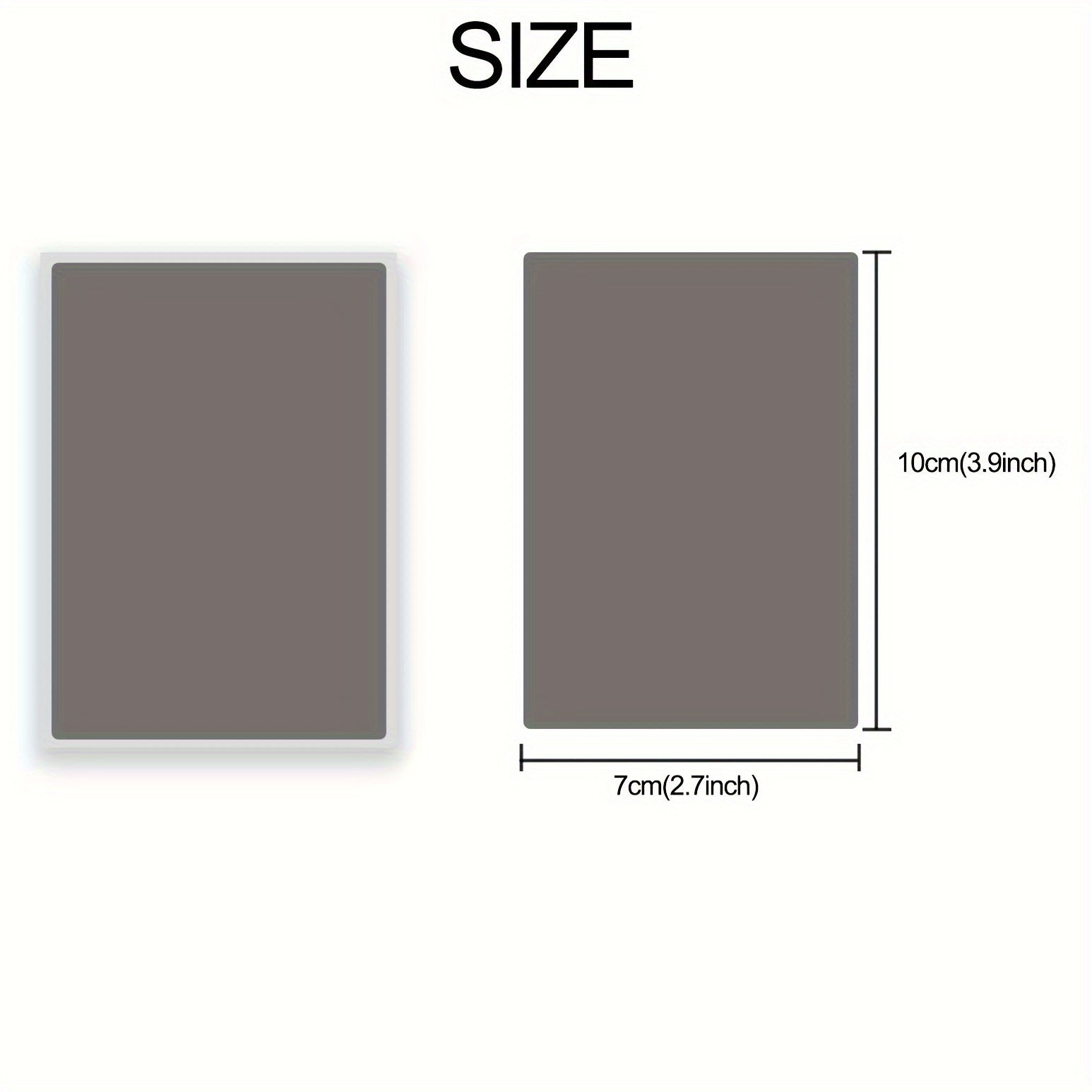 100pcs 70x100mm Gray Scratch Postcards Wedding Stickers