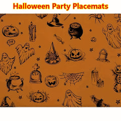 1pc Halloween Party Placemats Linen Insulated Placemat