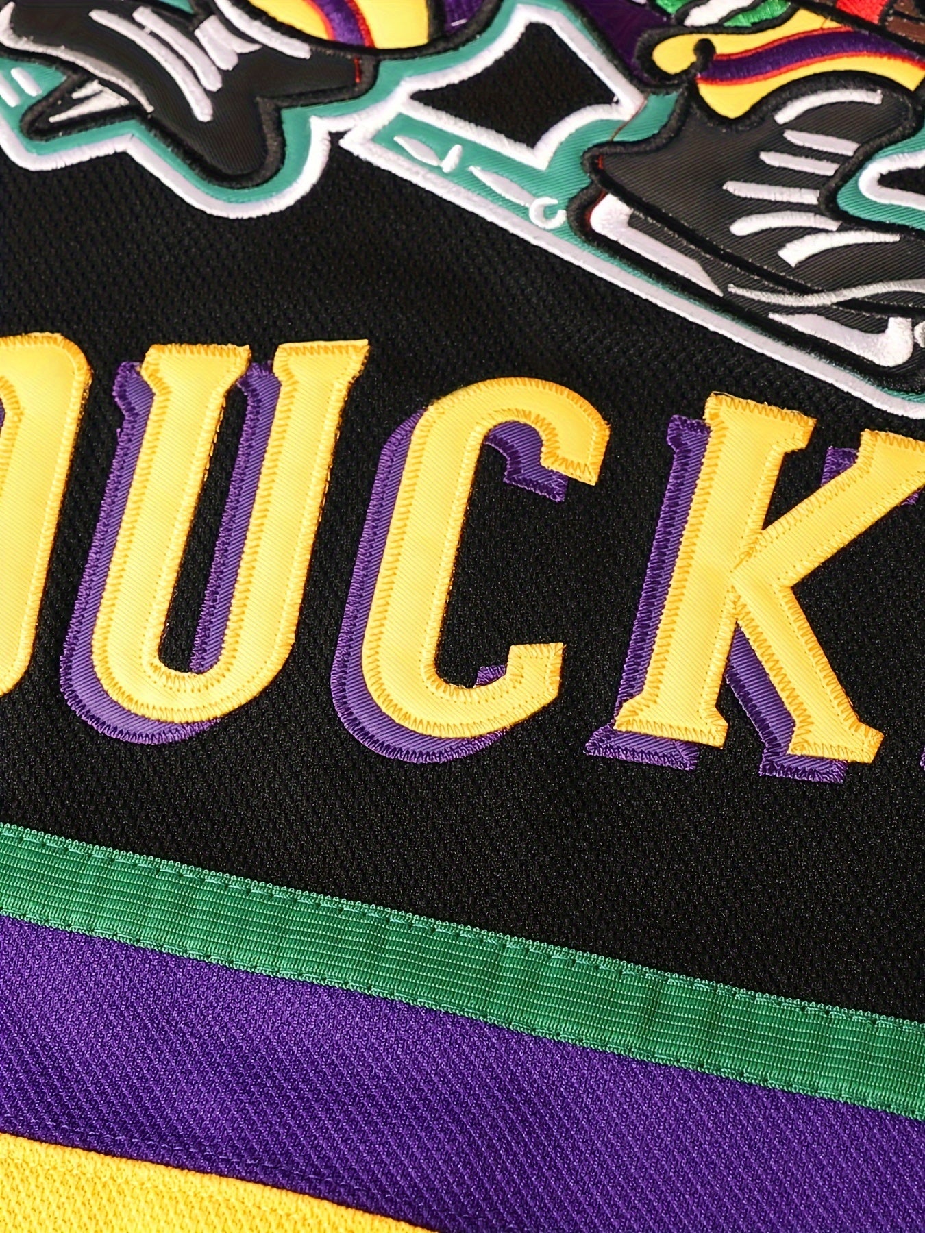 Men's Long Sleeve Hockey Jersey 96 Duck Embroidered Sweatshirt