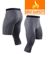 Men's Quick Dry High Stretch Base Layer Leggings for Sports Gym Running