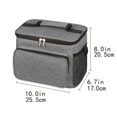 9L Outdoor Camping Lunch Bag Leak-proof Water Cooler Insulated Bag
