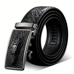Men's Leather Automatic Buckle Belt