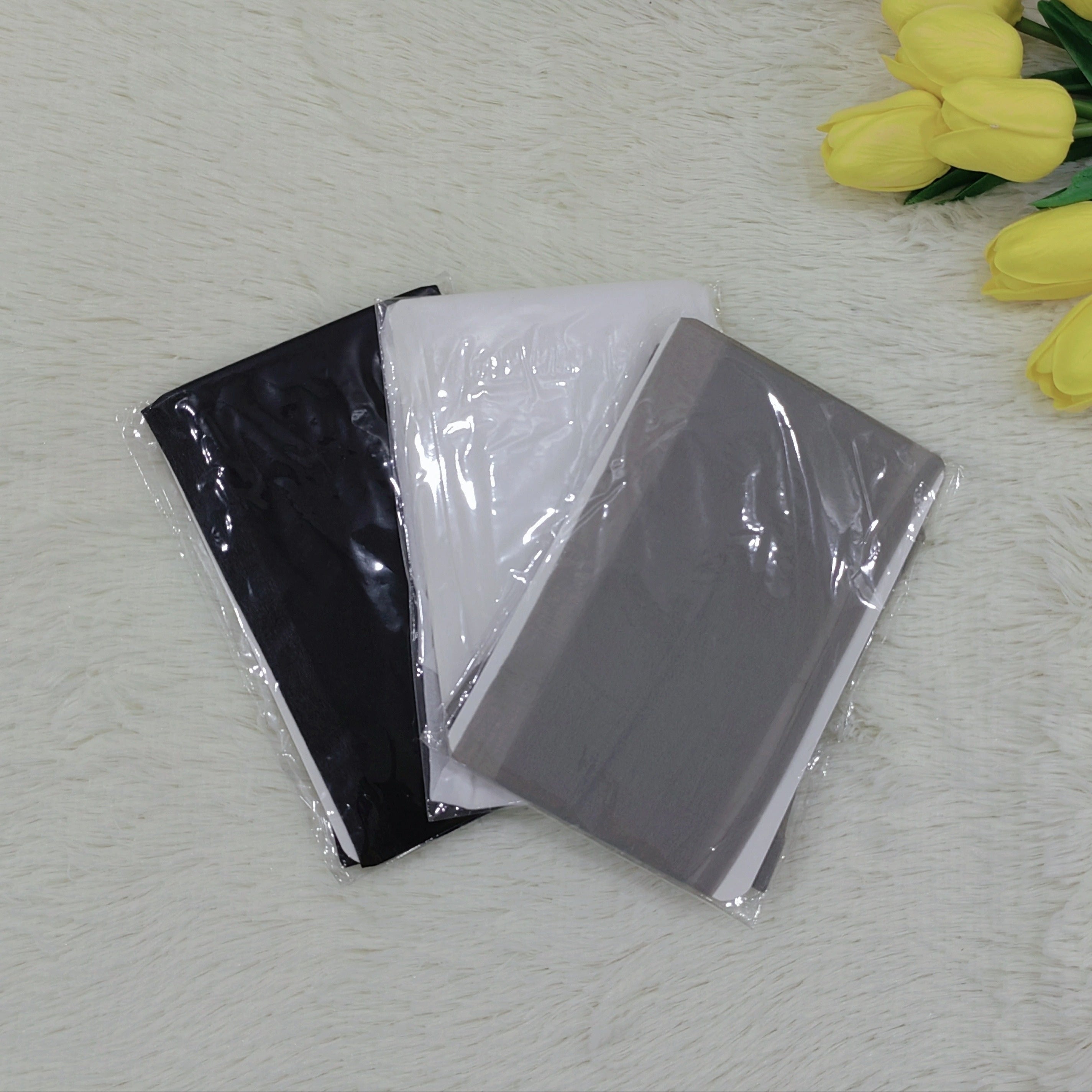 3-Pack Solid Cut-Out High Waist Sheer Footed Pantyhose