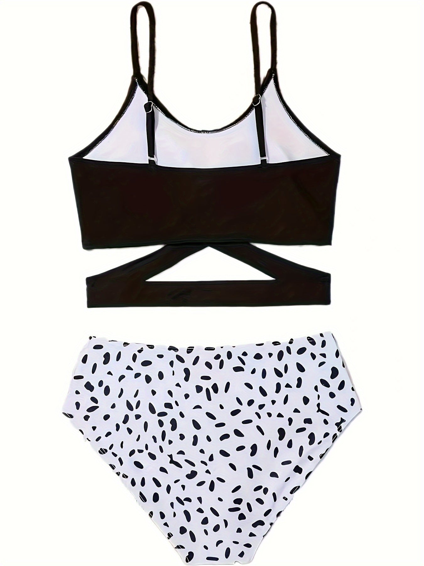 Girls 2pcs Cami Top Polka Dot Briefs Set Summer Clothes Beach