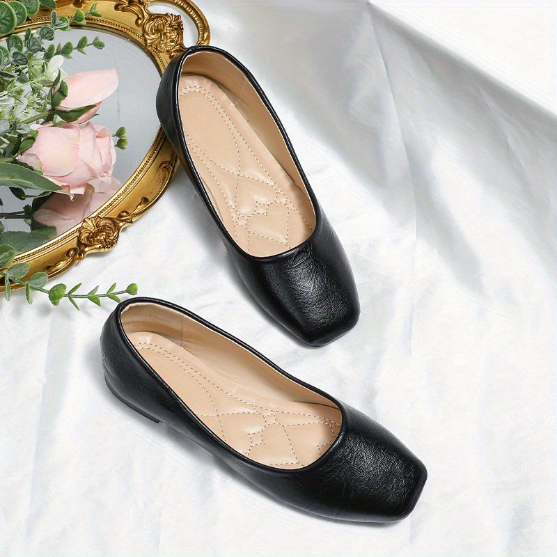 Women's Lightweight Square Toe Flats