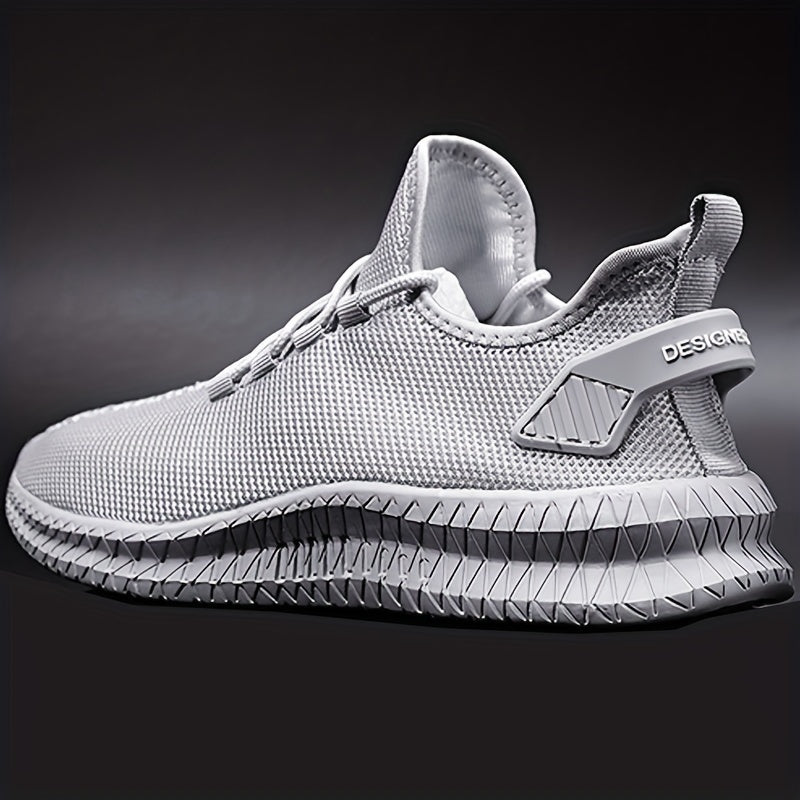 Men's Slip on Sneakers with Shoelaces Lightweight Athletic Shoes