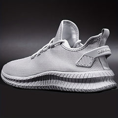Men's Slip on Sneakers with Shoelaces Lightweight Athletic Shoes