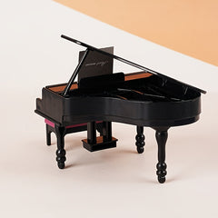 Triangle Piano Model w/ Pink Cushion Dollhouse Furniture