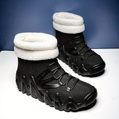 Short Tube Women's Rain Boots Winter Thickened Warm Waterproof