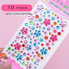 Children Girl Cartoon Crystal Stickers - Baby Princess Reward Gemstone