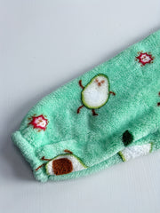 Avocado Flannel Fleece Hooded Blanket Women's Nightgown