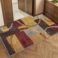 Soft Faux Cashmere Hallway Carpet Non-slip Mat Entrance Bedside Blanket