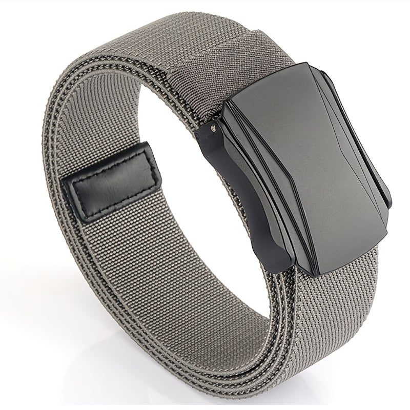 Men's Nylon Leather Belt Casual Pin Buckle Belt