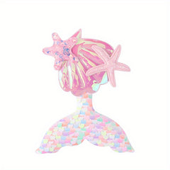 Mermaid Tail & Starfish Hair Clips for Baby Girls