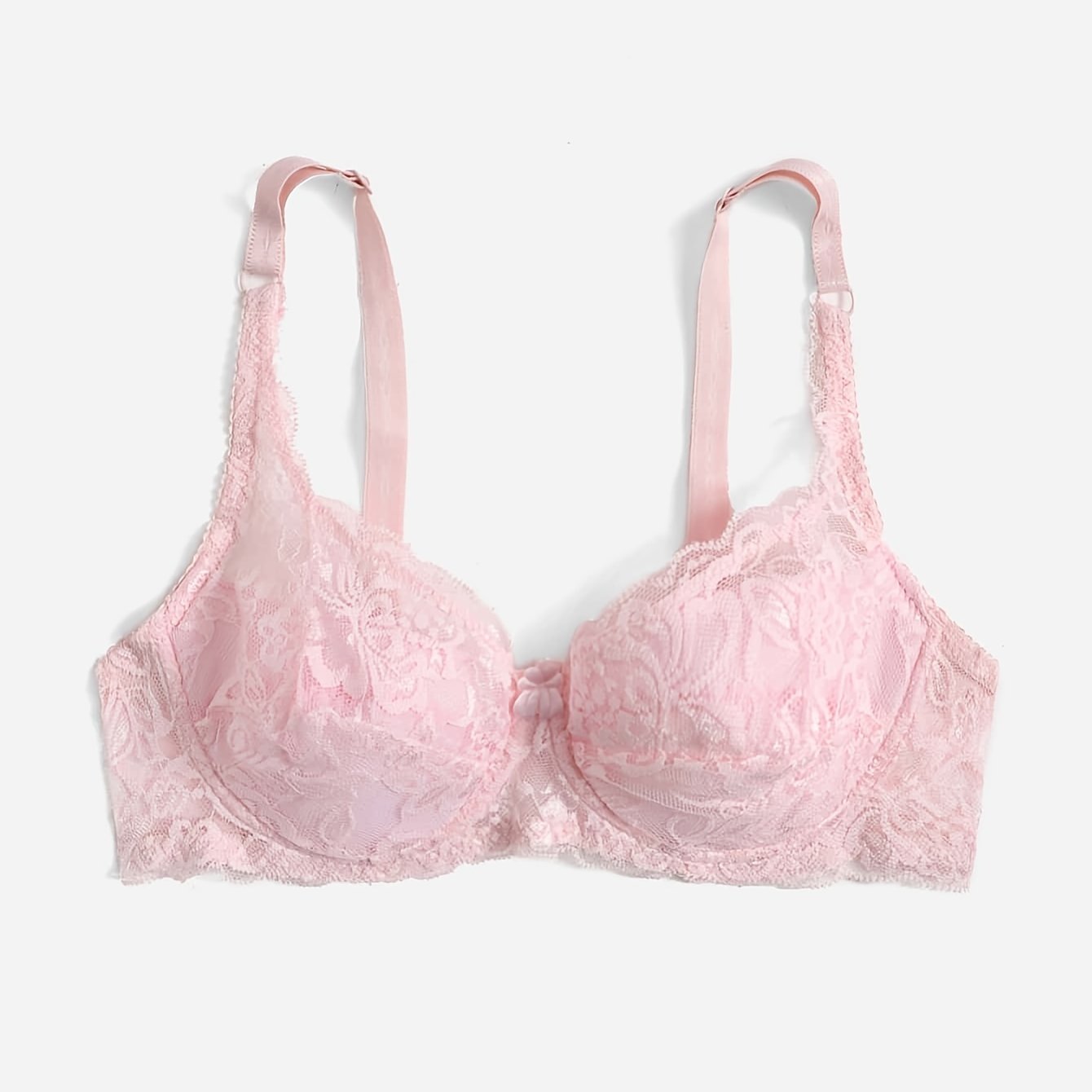 Lace Push Up Bra Comfy & Breathable Bow Tie Women's Lingerie