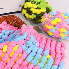 3pcs Thick Wool Yarn Set for DIY Knitting & Crocheting 130g