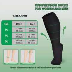 Sporty Calf Socks Women's Plus Solid Soft & Comfort Ankle Compression Socks