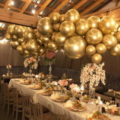 50pcs Party Golden Metal Balloon 30 Happy Birthday Party Decoration