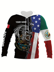 Mexico Style Graphic Pattern Men's Long Sleeve Hoodie