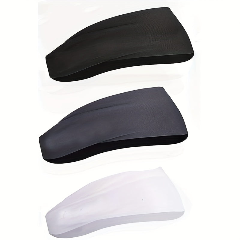 3pcs Outdoor Non Slip Sweatband Set Lightweight Elastic Hairband