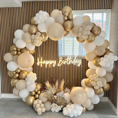 Golden Balloon Garland Kit 171pcs & Latex Balloons Arch Kit