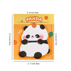 60pg Cartoon Panda Sticky Notes - Student Message Note, N Times Sticky Notes
