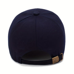 Men's Plain Long Bill Snapback Cap UV Protection Baseball Cap