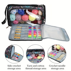Multifunctional Wool Storage Bag for Knitting Crocheting Supplies