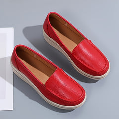 Women's Platform Wedge Slip-On Loafers for Comfortable Style