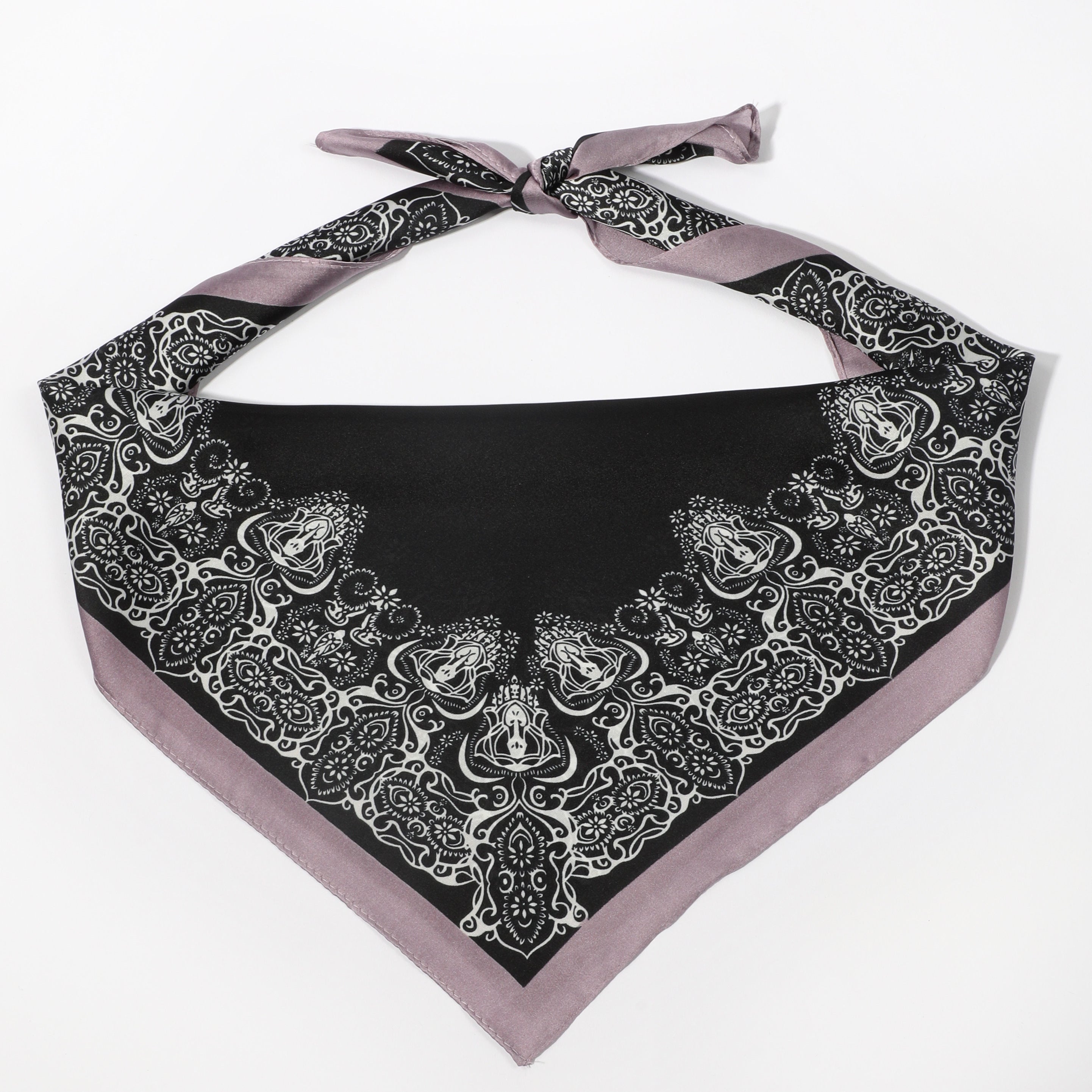 Men's Crown Pattern Square Scarf