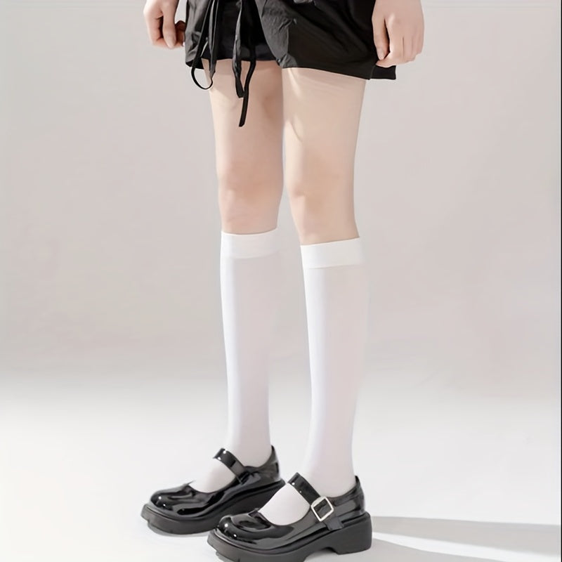 3 Pairs Compression Calf Socks College Style Women's Stockings & Hosiery