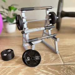 Funny Barbell Rack Pen Holder Gym Theme Desk Pen Organizer