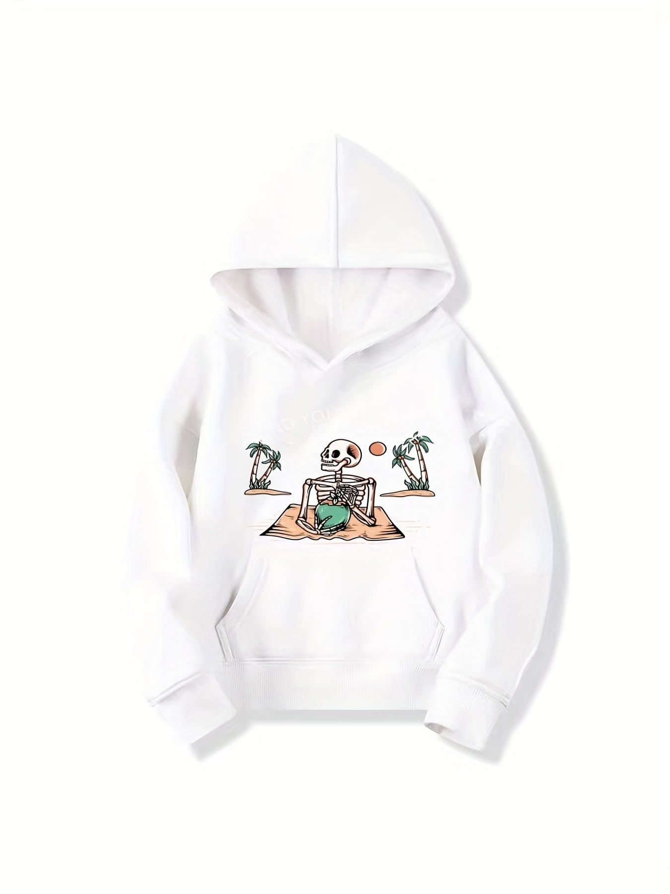 Skeleton Pattern Smart Hoodie For Girls Halloween Party