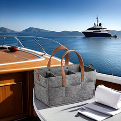Large Capacity Storage Bag Folding Felt Tote Handbag