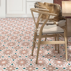 Bohemian Pattern Printed Floor Stickers - Non-slip Self-adhesive Tile Stickers